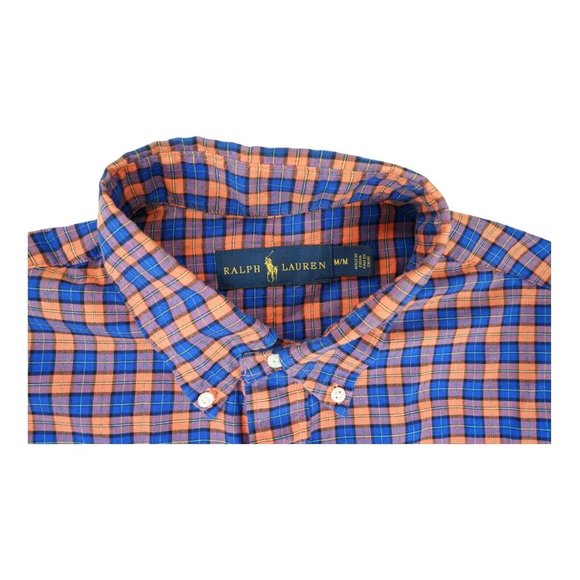 Ralph Lauren Multicolor Cotton Tartan Long Sleeve Button Up Shirt Medium M Men's - Picture 4 of 4